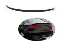 Audi A3 Sedan 2013-2019  Uyumlu Yedek Parça S3 Spoiler Piano Black