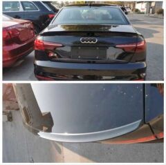 Audi A4 2019+S4 Uyumlu Yedek Parça  Spoiler Parlak Siyah