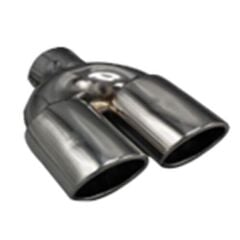 Üniversal Krom Egzoz Ucu Oval Çift Çıkış 65x85/110 800-015