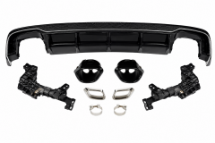 Audi A4 B9.5 2020- RS4 Difüzör + Egzoz Ucu