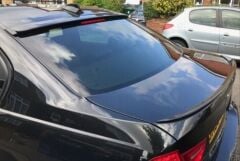 Bmw 3 Serisi E90 2005-2012 Uyumlu Cam Üstü Spoiler Parlak Siyah
