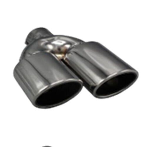 Üniversal Krom Egzoz Ucu Oval Çift Çıkış Sağ 75x105/125 800-025L