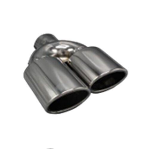 Üniversal Krom Egzoz Ucu Oval Çift Çıkış Sol 75x105/125 800-025R