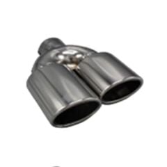 Üniversal Krom Egzoz Ucu Oval Çift Çıkış Sol 75x105/125 800-025R