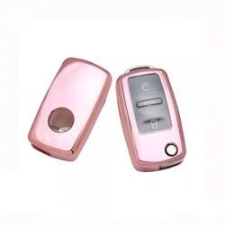 Volkswagen Uyumlu Yedek Parça Silikon Kumanda Kabı Pembe