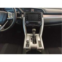 Honda Civic Fc5 Uyumlu  2016-2020 Yeni Stil Vites Konsol Çıta Kaplama Silver