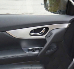 Nissan X-Trail 2014-2017 Uyumlu Yedek Parça Kapı Kolçak Kaplaması Silver