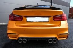 Bmw 3 Serisi 2012-2018 F30 Uyumlu M4 Spoiler Parlak Siyah