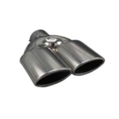 Üniversal Krom Egzoz Ucu Oval Çift Çıkış 60x105/125 800-033