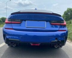 Bmw 3 Serisi 2019+ Uyumlu G20 Led Spoiler Parlak Siyah