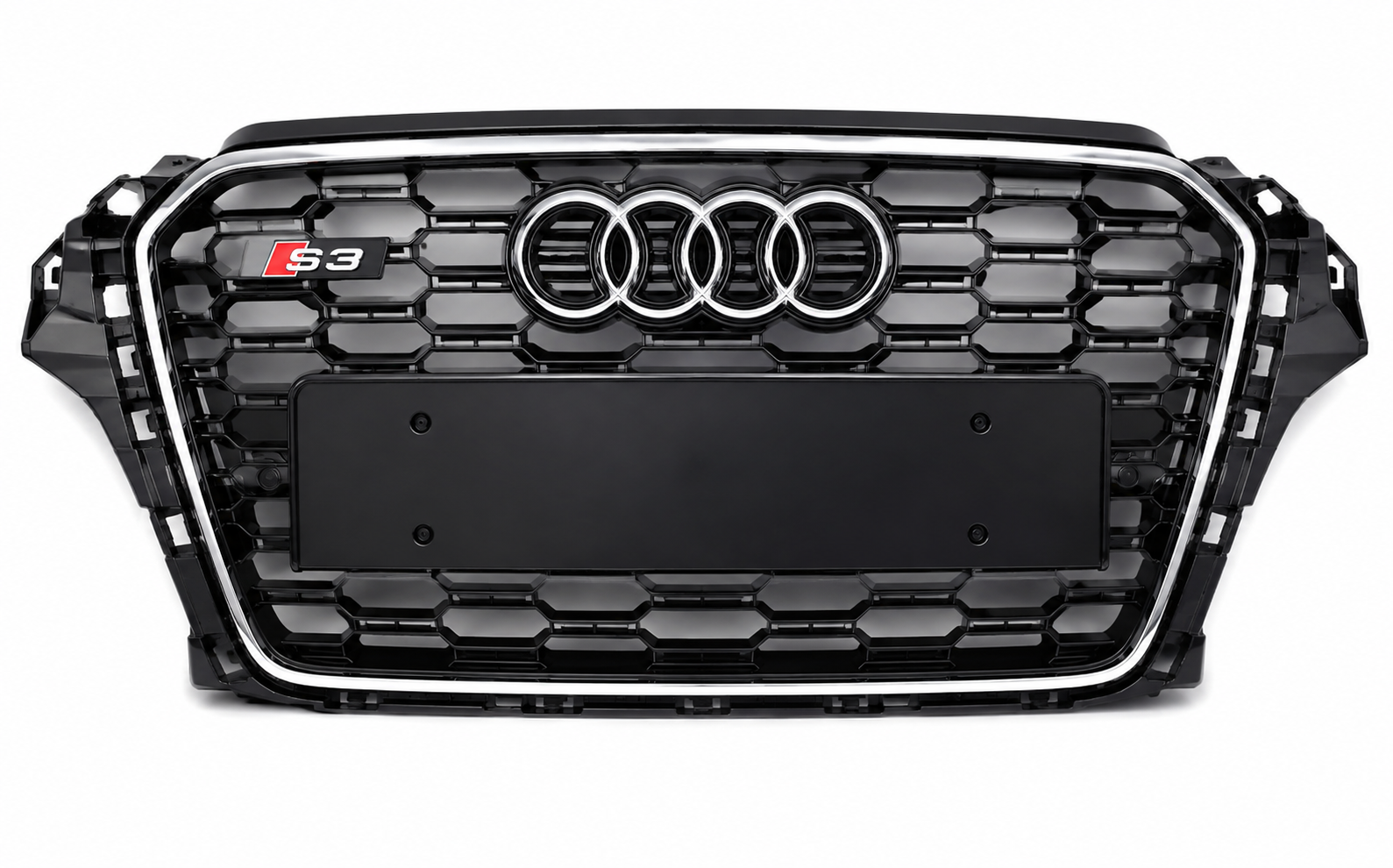 Audi A3 8V 2013-2016 S3 Panjur (Krom-Siyah)