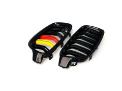 Bmw 4 Serisi 2013-2019 F32 İçin Uyumlu M4 Görünüm Böbrek Çift Çizgi Panjur) Alman Renk