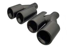 Bmw Uyumlu Yedek Parça M-Performance Yuvarlak Egzoz Ucu Seti Siyah