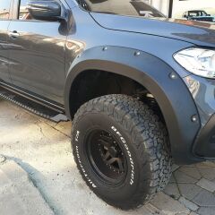 Mercedes X-Class Uyumlu Yedek Parça Çıkıntılı Civatalı Çamurluk Kaplama Çift Depo Dodik