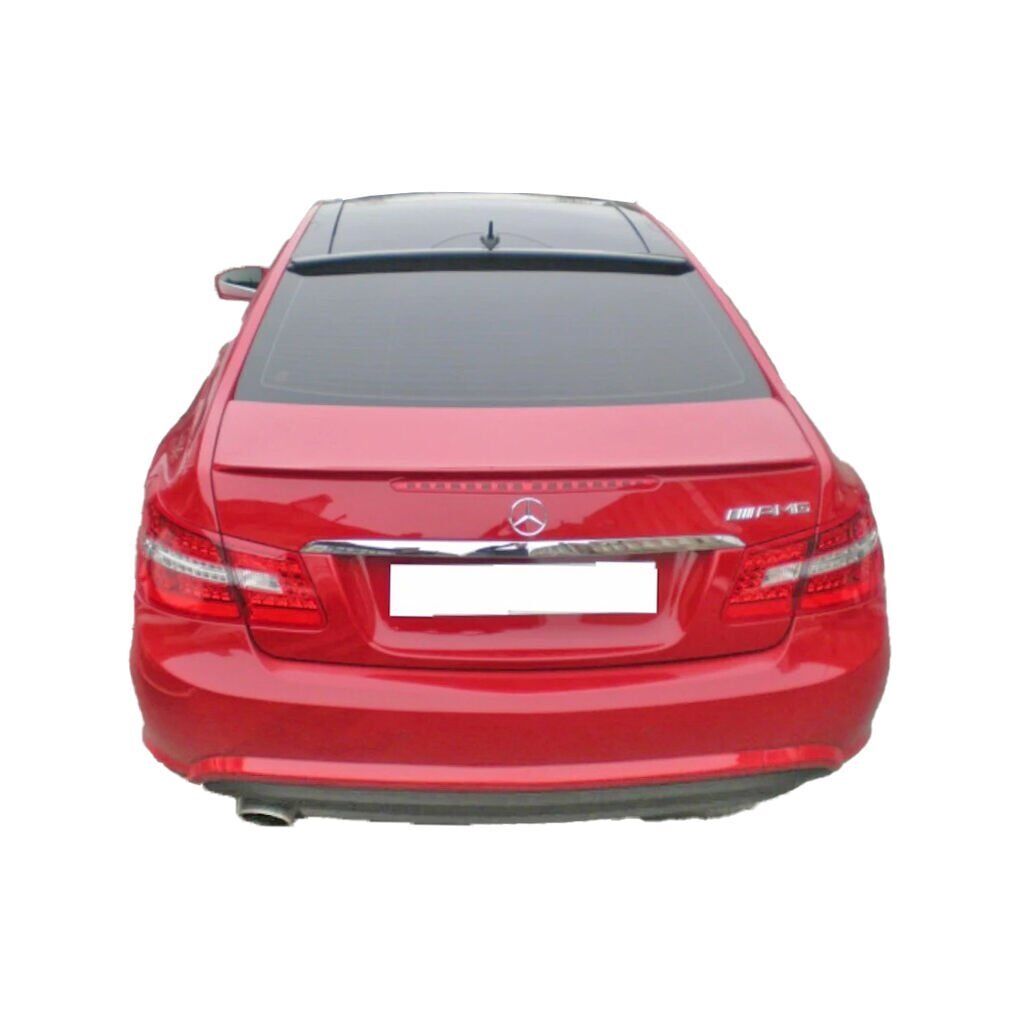 Mercedes E Coupe Uyumlu Cam Üstü Spoiler Boyasız Fiber