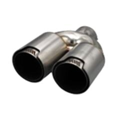 Üniversal Krom Bmw M Egzoz Ucu Düz Çift Çıkış Sol 90x110 800-035MR