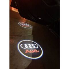 Audi A7 2012-2013  Uyumlu  Kapı Altı Işıklı Logo