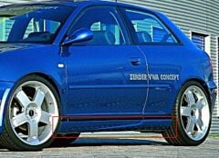Audi A3 Uyumlu 8L Marşpiyel Takımı Boyasız