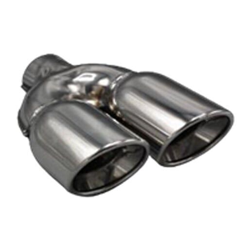 Üniversal Krom Egzoz Ucu Açılı Çift Çıkış Sağ 101x110 800-039L