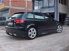 Audi A3 Uyumlu Arka Tampon Eki
