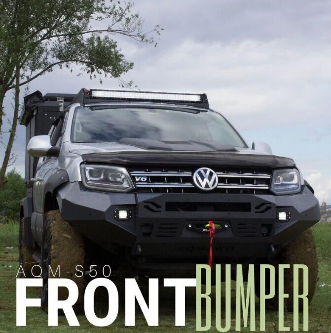 Volkswagen Amarok 2010-2021 Uyumlu Off Road Çelik Ön Tampon Koruma AQM4WD S50