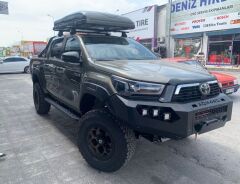 Toyota Hilux 2015-2021 Uyumlu Off Road Çelik Ön Tampon Koruma AQM4WD M50