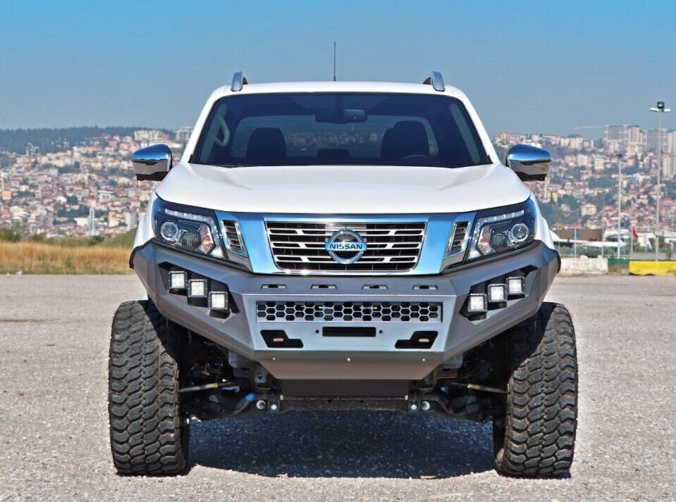 Nissan Navara 2019-2021 Off Road Uyumlu Yedek Parça Çelik Ön Tampon Koruma AQM4WD