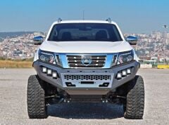 Nissan Navara 2019-2021 Off Road Uyumlu Yedek Parça Çelik Ön Tampon Koruma AQM4WD