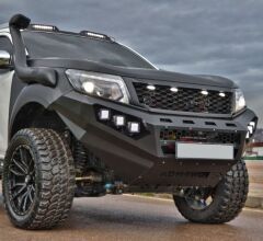 Nissan Navara 2019-2021 Off Road Uyumlu Yedek Parça Çelik Ön Tampon Koruma AQM4WD