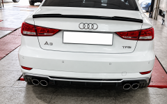 Audi A3 S3 2017+ Uyumlu Sedan Difüzör Egzoz Seti