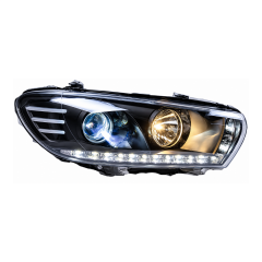 Scirocco 2009-2014 Ledli Mercekli Siyah Zemin Far