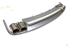 Audi A4 S4 2012-2015  Uyumlu Yedek Parça Difüzör Egzoz Seti [Normal Tampon İçin]