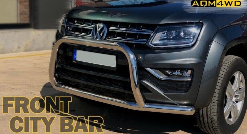 Volkswagen Amarok 2010+ Uyumlu Off Road Ön Koruma Krom Face Off AQM4WD PTS14