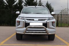 Volkswagen Amarok 2010+ Uyumlu Off Road Ön Koruma Krom Face Off AQM4WD PTS14