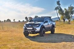 Mitsubishi L200 2007+ Off Road Ön Tampon Koruma Demiri Siyah Face Off AQM4WD PST15