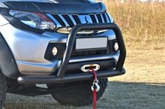 Mitsubishi L200 2007+ Off Road Ön Tampon Koruma Demiri Siyah Face Off AQM4WD PST15