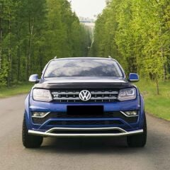 Nissan Navara 2006+ Off Road Uyumlu Yedek Parça Ön Tampon Koruma Demiri Krom (Çiftli Bıyık) AQM4WD PST17