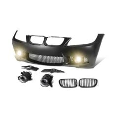 Bmw 3 Serisi E90 2005-2008 Uyumlu M3 Ön Tampon + Panjur (Sis Lambaları Dahil)