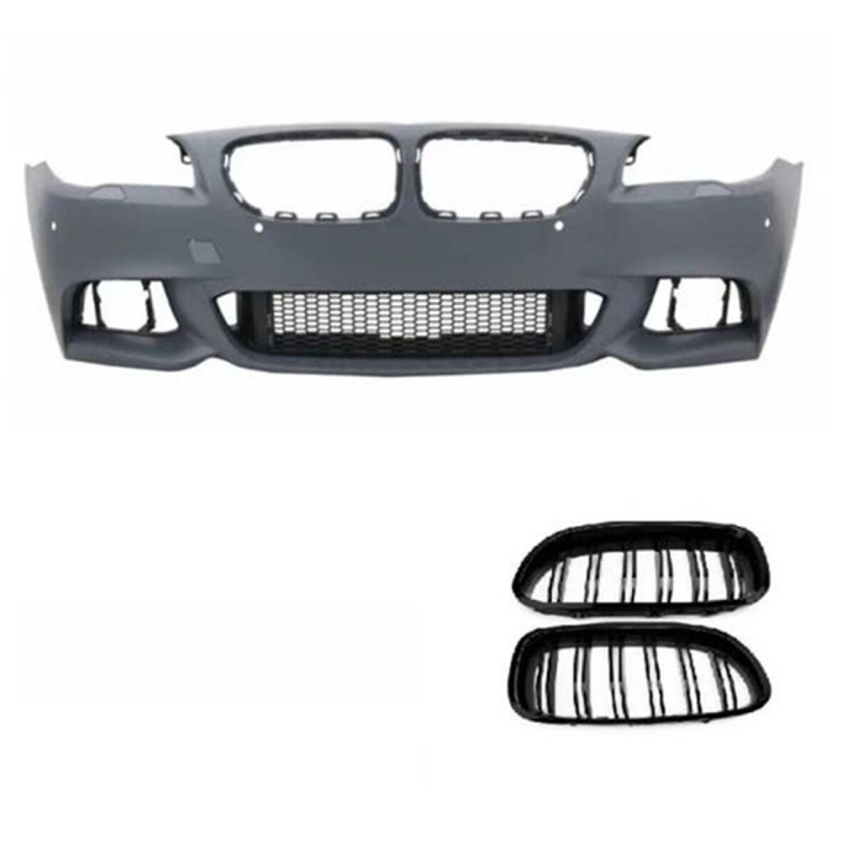 Bmw 5 Serisi F10 Uyumlu Yedek Parça LCI  2014-2016 M Tech Ön Tampon+ Panjur