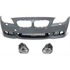 Bmw 5 Serisi F10 2010-2013 Uyumlu Yedek Parça M Tech Ön Tampon (Sis Lambası) +Panjur