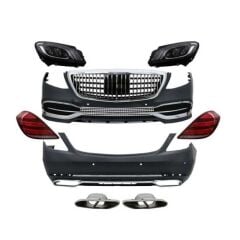 Mercedes W222 S Serisi 2014-2020 Uyumlu  Maybach Body Kit (Maybach Far Ve Stop Dahil)