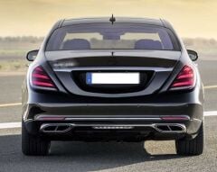 Mercedes W222 S Serisi 2014-2020 Uyumlu  Maybach Body Kit (Maybach Far Ve Stop Dahil)