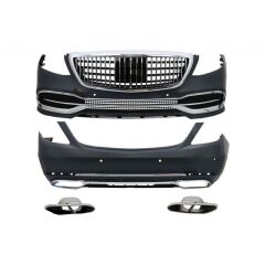 Mercedes W222 S Serisi 2014-2020 Uyumlu  Maybach Body Kit (Maybach Far Ve Stop Dahil)