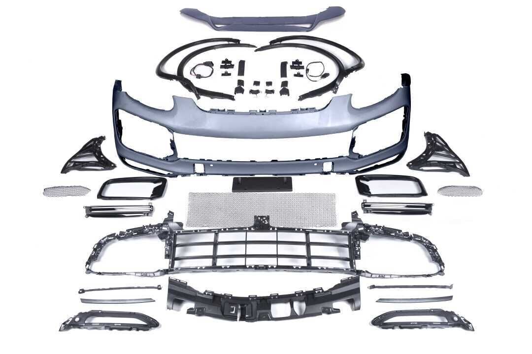 Porsche Cayenne 2011-2014 Uyumlu Full Facelift 2018+ Turbo Bady Kit (Farlar Dahil)