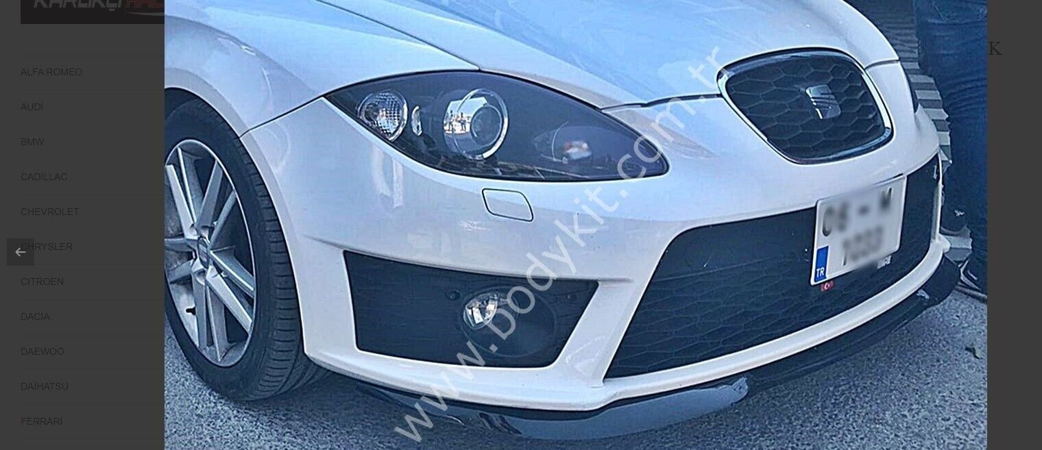 Seat Leon Uyumlu Yedek Parça Ön Lip - Plastik