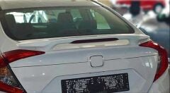 Honda Civic Uyumlu FC5 2016-2020 İçin Uyumlu Orta Boy Işıklı Spoiler (Boyasız)