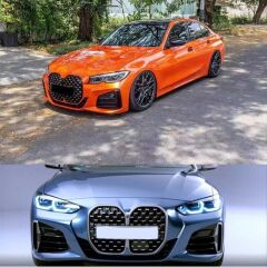 Bmw 3 Serisi G20 İçin G22 Uyumlu Yedek Parça Dönüşüm Body Kit (Krom Çerçeveli)