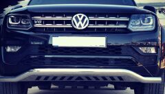 Volkswagen Amarok Uyumlu 2010+ Off Road Saclı Ön Koruma Ön Tampon Koruma Demiri Krom GloPlus AQM4WD