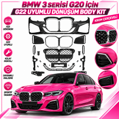 Bmw 3 Serisi G20 İçin G22 Uyumlu Dönüşüm Body Kit (Krom Çerçeveli)