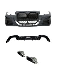 Bmw 3 Serisi G20 İçin G22 Uyumlu Dönüşüm Body Kit (Piano Black Çerçeveli)